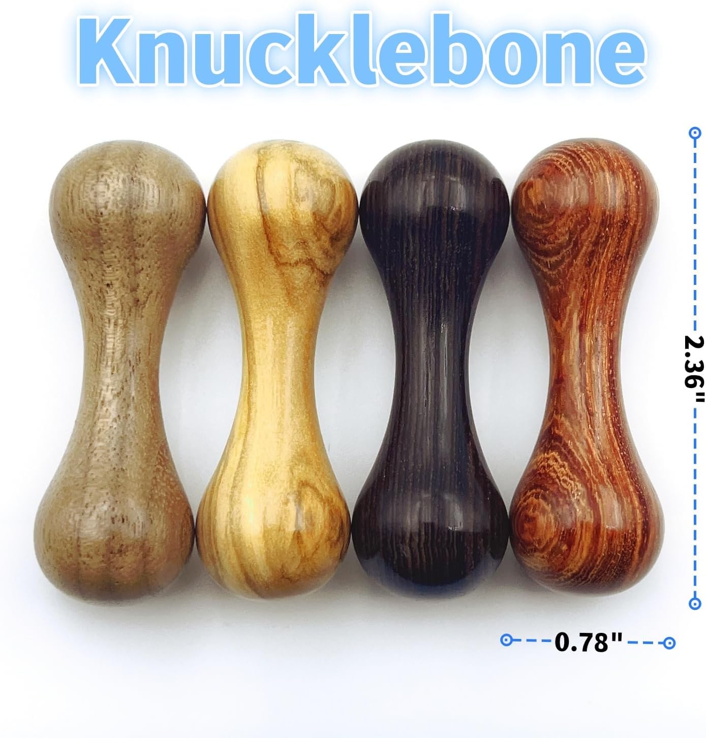 Knucklebone Wooden Bone Toys, Finger Skill Toys, Portable EDC Desktop Fidget Toys, Leisure Toys Suitable for Many Scenes (Ebony)