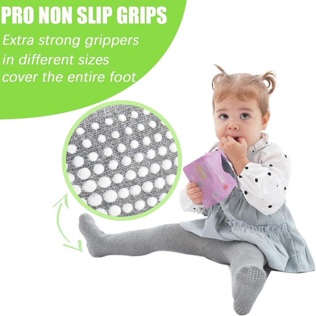 Mini angel Baby Tights Non Slip Baby Girl Tights Seamless Cotton Pantyhose Toddler Stockings Winter Warm Leggings Non-Skid