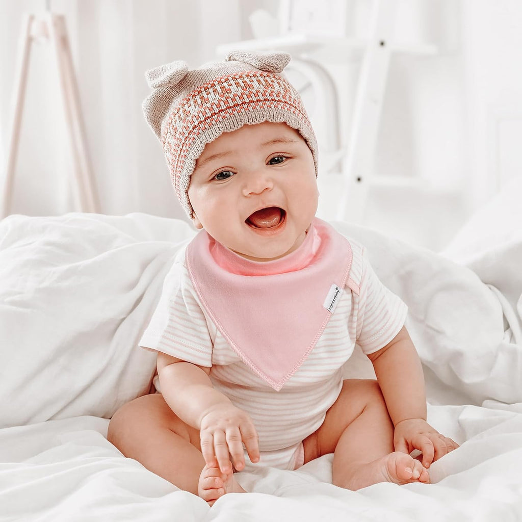 Baby Bandana Drool Bibs for Girls,Super Absorbent Triangle Baby Bibs for Drooling and Teething,100% Cotton Soft for Infant,Newborn 12Pack