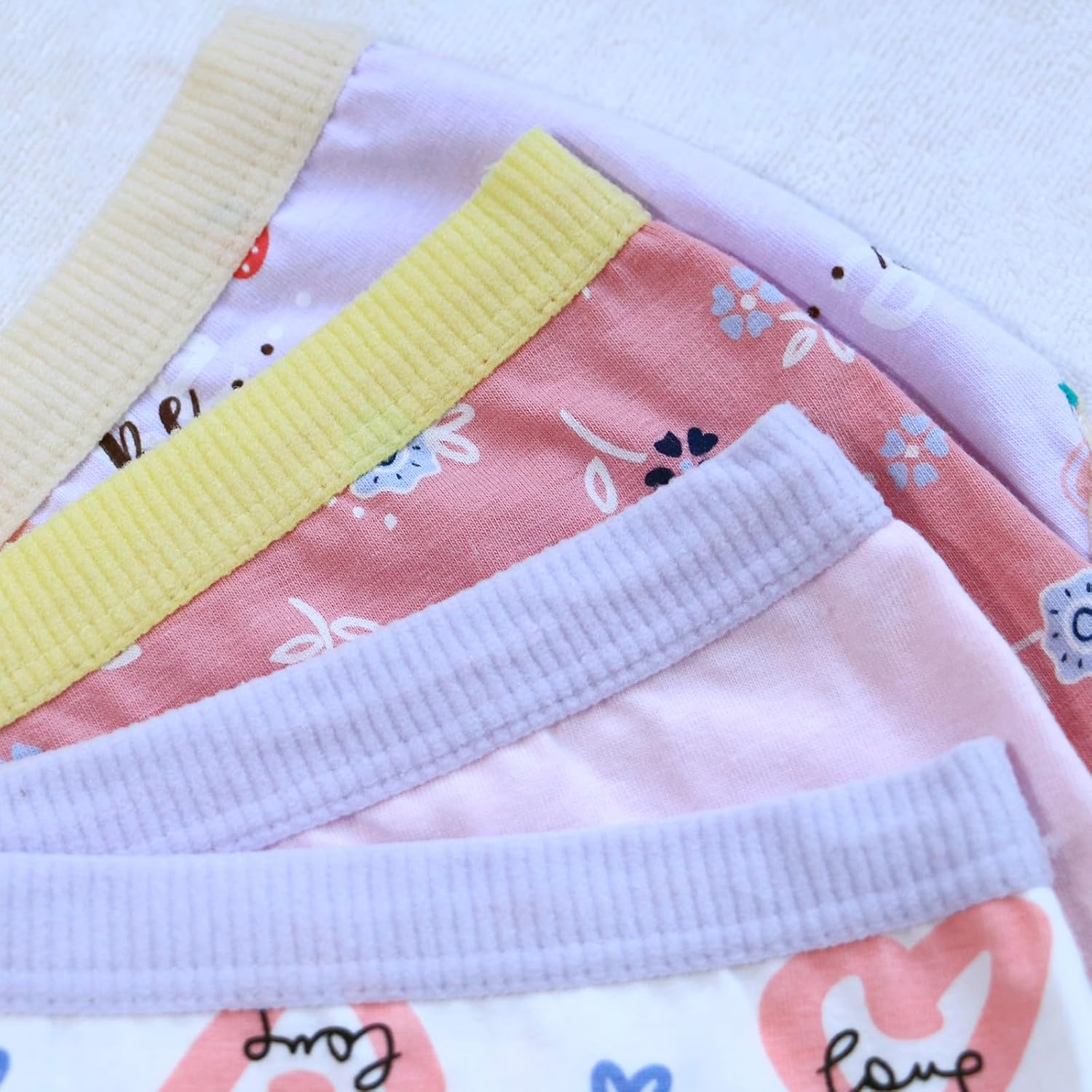 Little Girls' soft and breathable Comfort Panty Briefs Toddler Undies and Cotton Bikini Underwear Multipacks