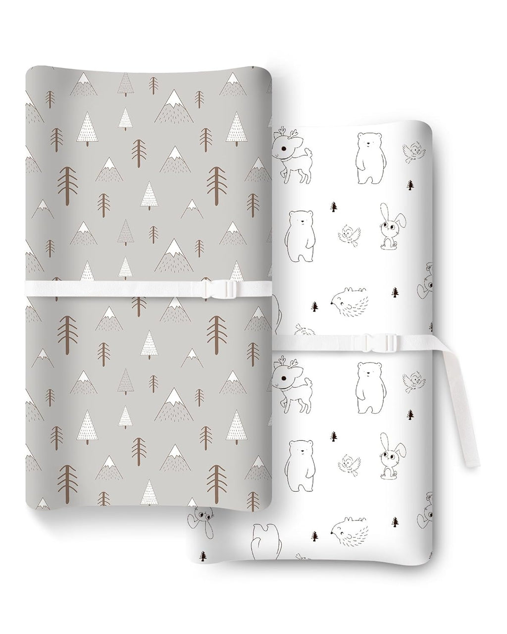 Extra Stretchy Changing Pad Cover, Ultra Soft Premium Jersey Knit Changing Pad Sheets, Unisex for Boys Girls, Fits All Standard Changing Tables/Dresser Tops - 2 Pack