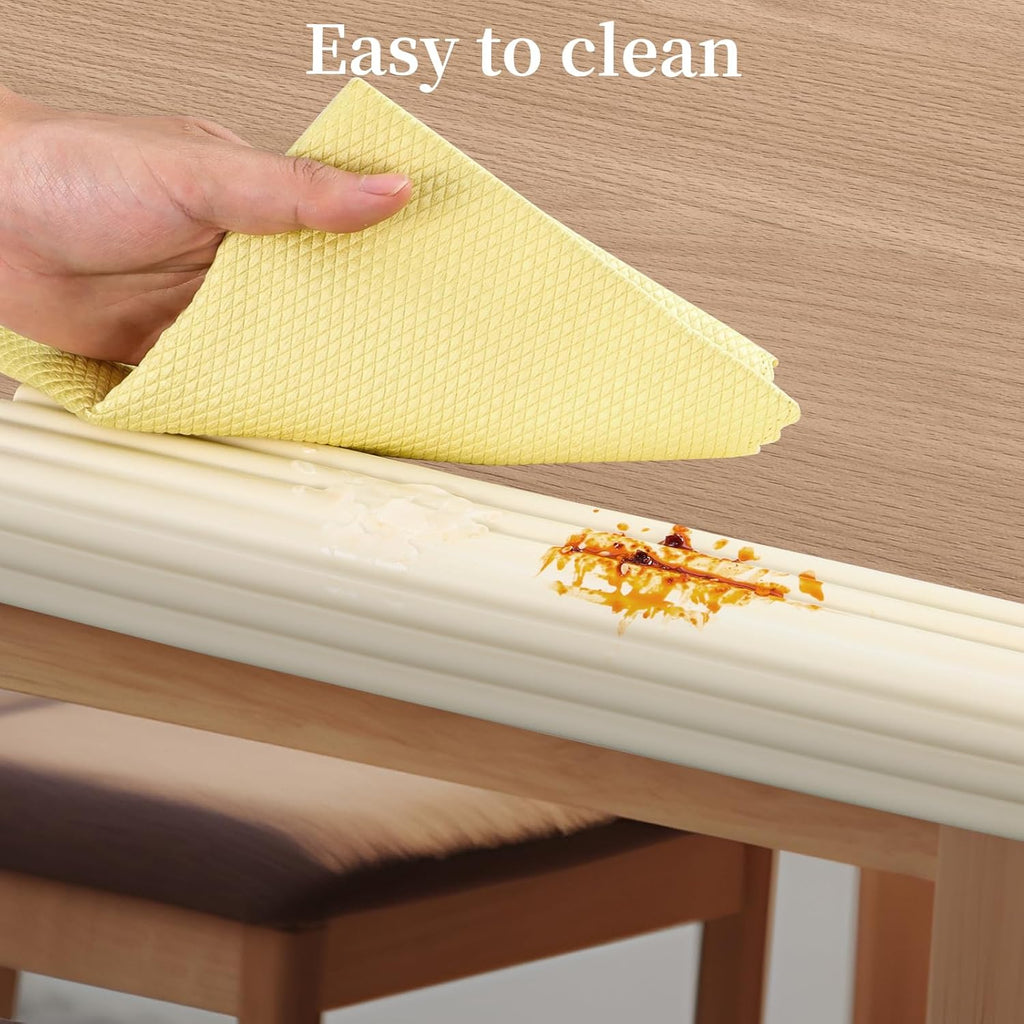 Corner Protector for Baby, Widen Edge Protector with Adhesive Backing, Baby Proofing Edge Corner Protect Self Adhesive Furniture Guard Bumper for Table, Desk, Fireplace (White, 6.6ft)