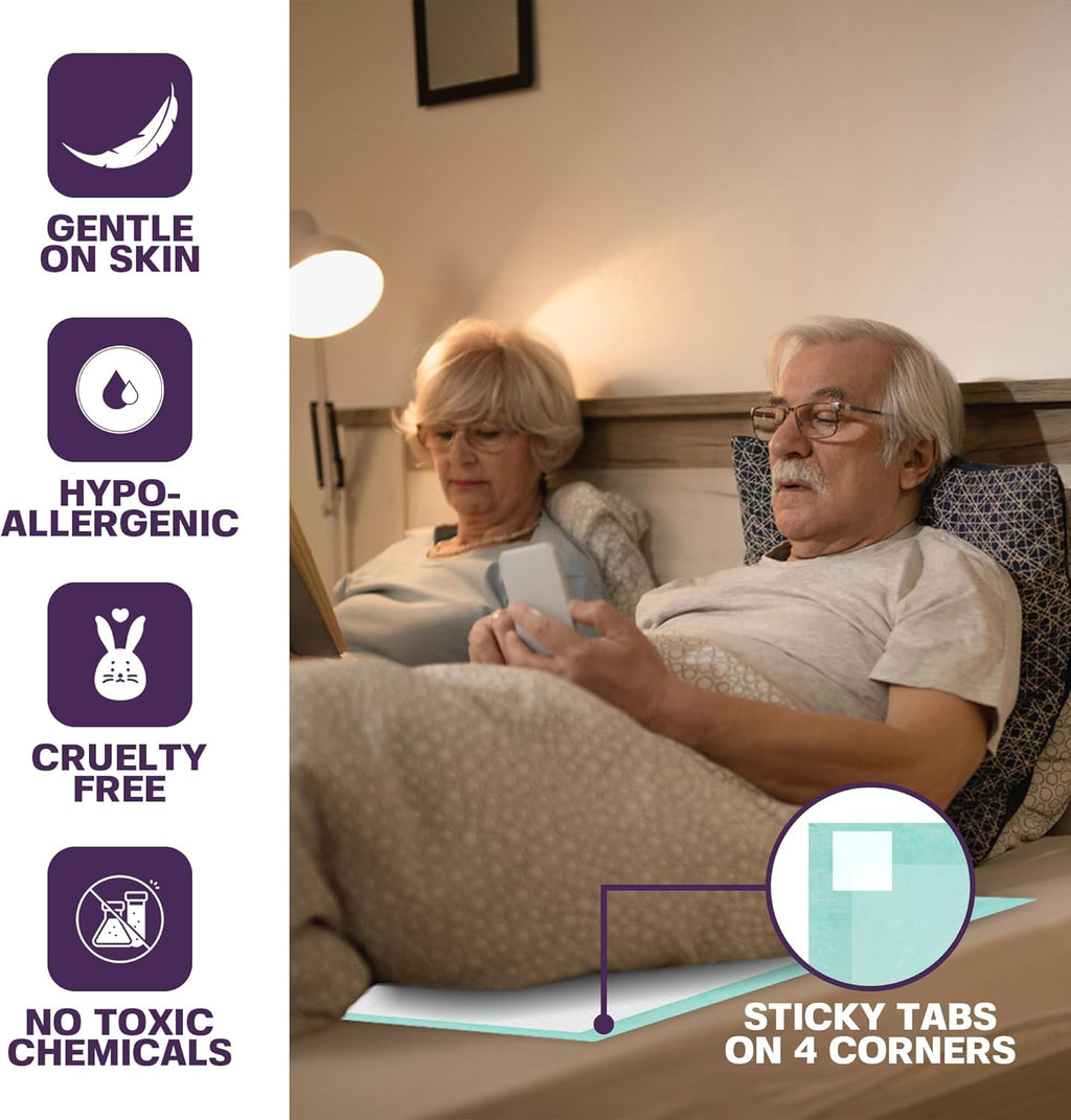 Disposable Bed Pads for Adults 17 x 24 (600 Count) - Super Absorbent and Waterproof - Incontinence Bed Pads, Chuck Pads, Chux Pads, Changing Pads for Baby, Pee Pads for Kids