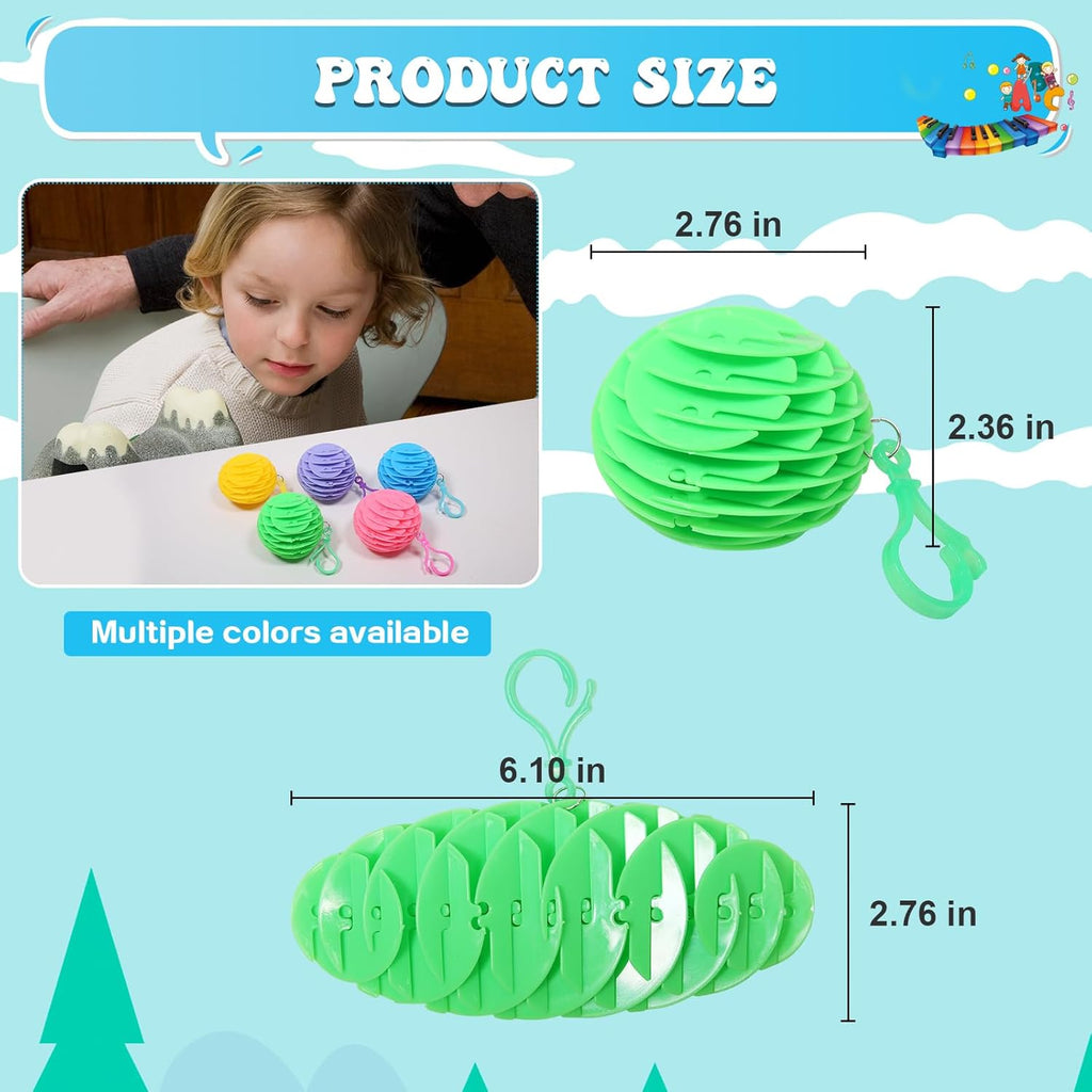 Hanging Decoration Style Elastic Worm Fidget Toy, Stretch and Squeeze Fidget Worm Sensory Toys for Kids,Gifts Stress and Anxiety Relief Calming Fidgets Desk Toys for Adults,Exercise Wrist (Pink)