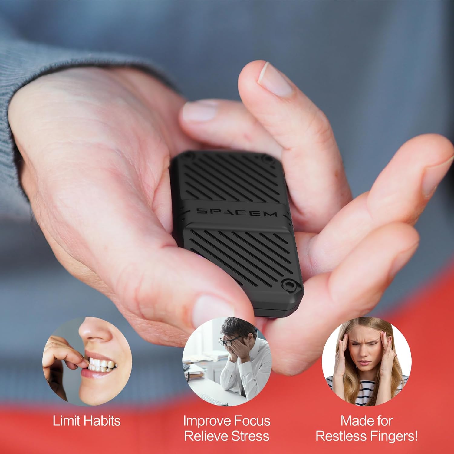 INNÔPLUS Fidget Slider, Fidget Toys Adults Metal Magnetic Fidgets Desk Toys, Cool EDC Gadgets Anxiety Stress Relief Toys, ADHD Tools for Adults, Mens Gifts for Him & Dad, Boyfriend