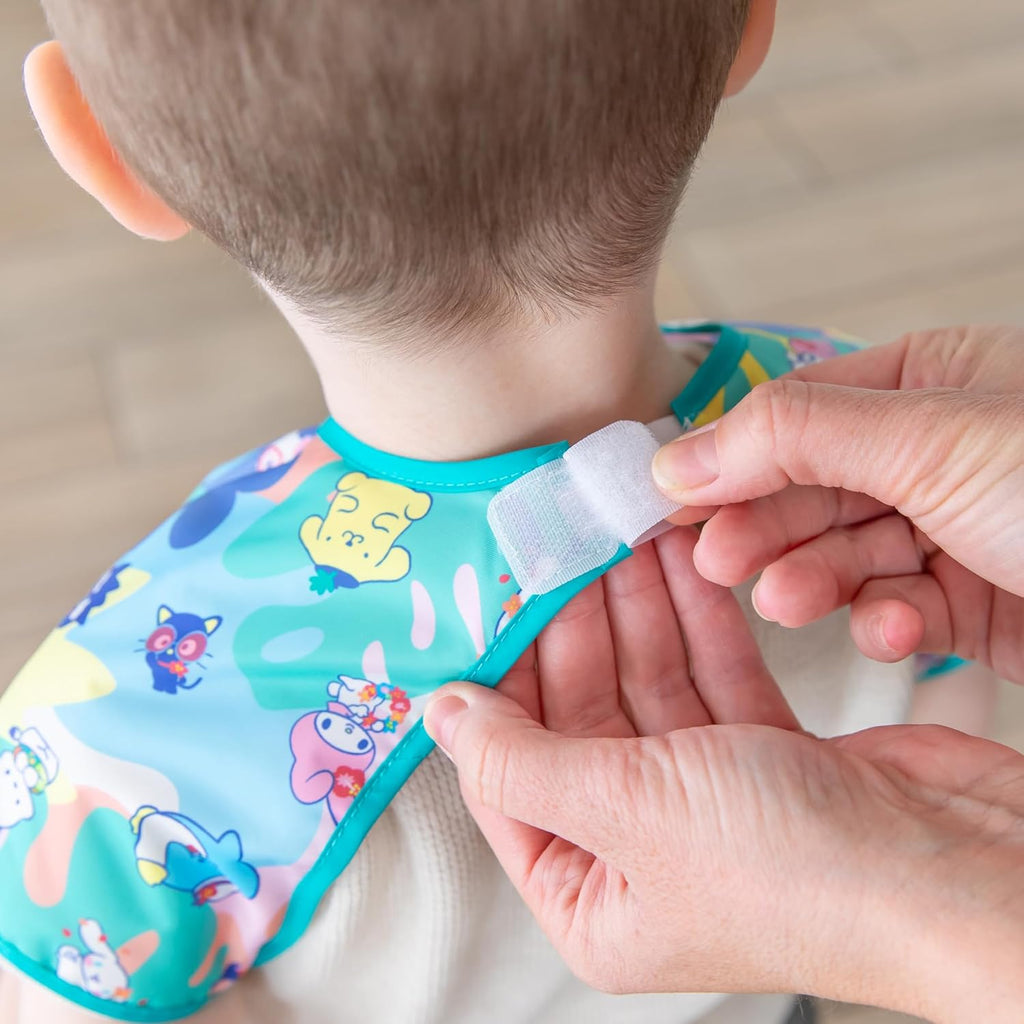 Bumkins Bibs - Toddler Bibs, Waterproof, Large for 1-3 Years, Short Sleeve