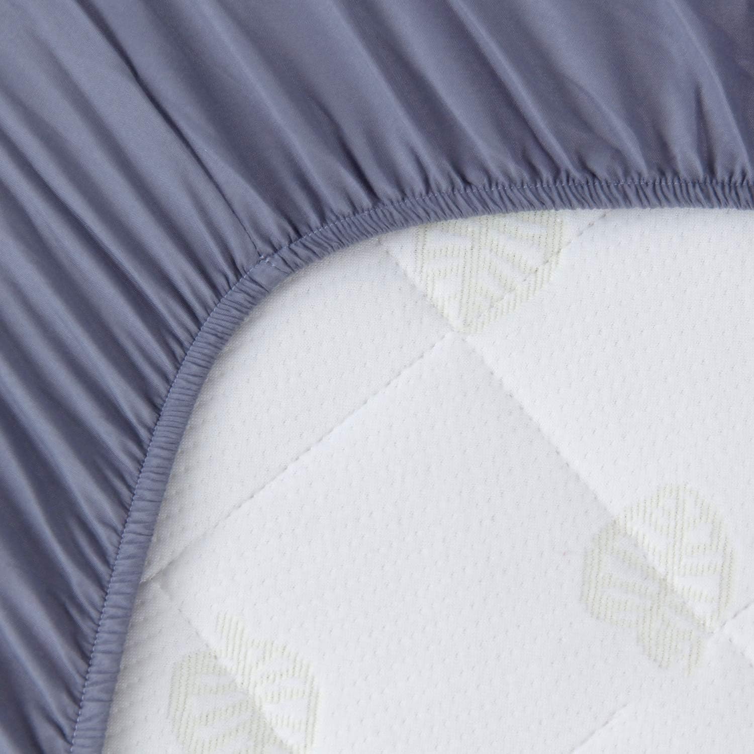 Crib Sheets and Waterproof Crib Mattress Protector 4 Pack Set,Waterproof Crib Sheets Mattress Pad Cover for Baby Boys and Girls, Grey