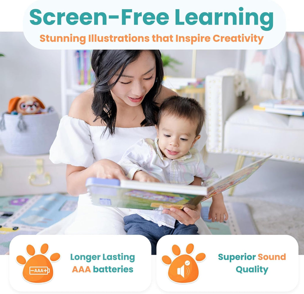 GO GO 9 Creative Animal Nursery Rhymes: Interactive Book for 1 Year Old, Sound Books for Toddlers 1-3, Musical Books for Toddlers 1-3, Music Book for Toddlers 1-3, Baby Books with Sound, Singing Books