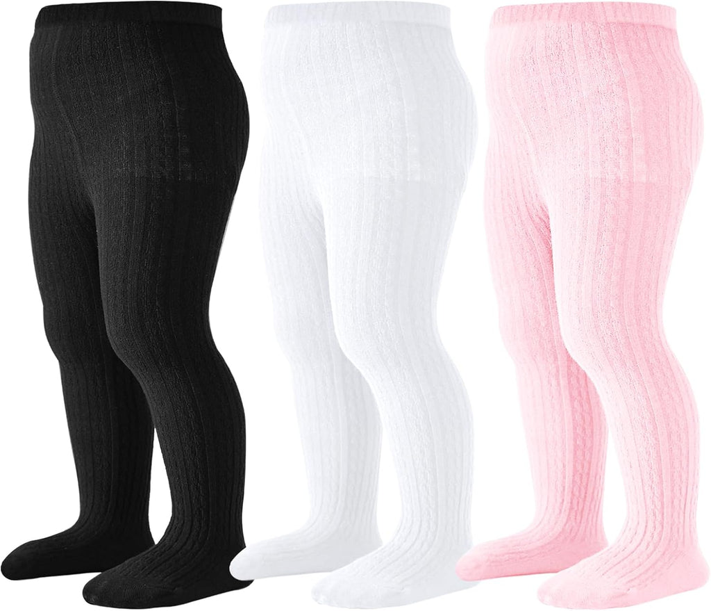 Mini angel Baby Tights Toddler Cable Knit Tights Cotton Warm Leggings Pantyhose Soft Stockings