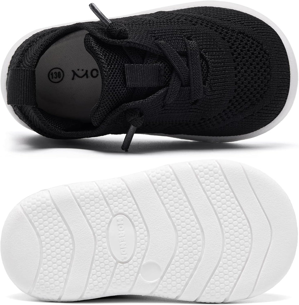 MORENDL Toddler Shoes Baby Walking Sock Shoes Infant Sneakers 0-4 Years Boy Girl Barefoot Tennis Shoe Non-Slip Brethable