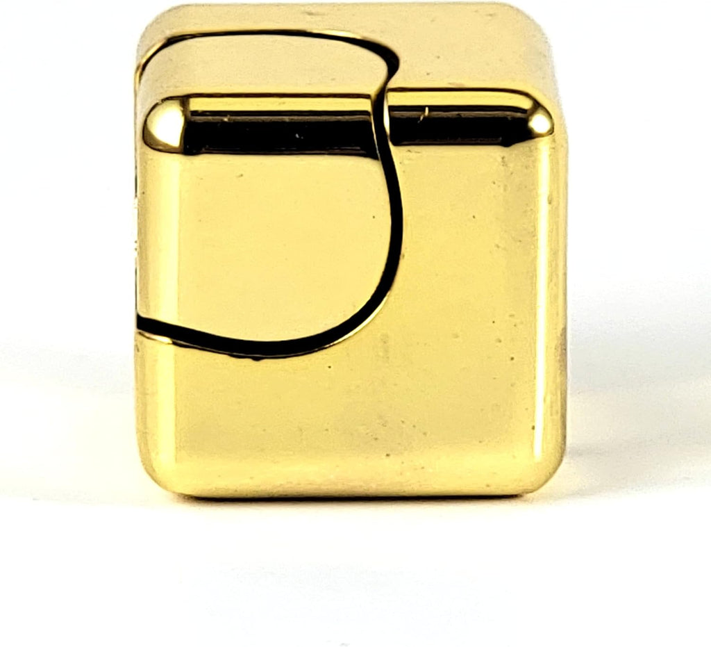 QUBI Cube Spinner 4-in-1 Spinning Toy– Helps with Anxiety, ADHD, Autism, Stress & Focus– Desktop EDC Fidgets Spinner Aluminum Alloy Build for Kids & Adults. Gold.