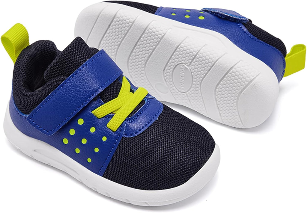 MORENDL Toddler Baby Shoes 0-4 Years Boy Girl Lightweight Breathable Non-Slip Sports Sneakers Running Walking Tennis Barefoot Shoes
