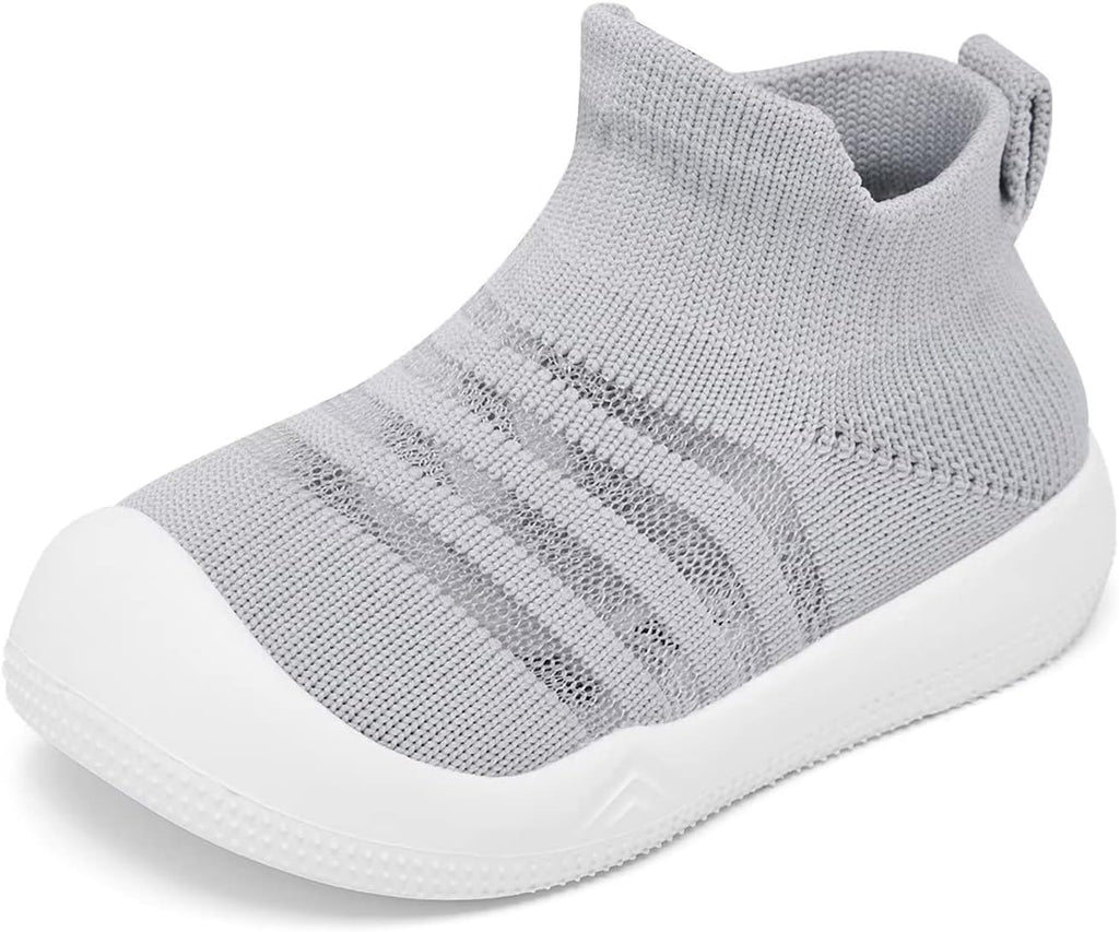 Eashi Baby Boy Girl Non-Skid Indoor Infant Walking Shoes Breathable Warm Elastic Sock Shoes with Memory Sole Protect Toes Outdoor Sneakers