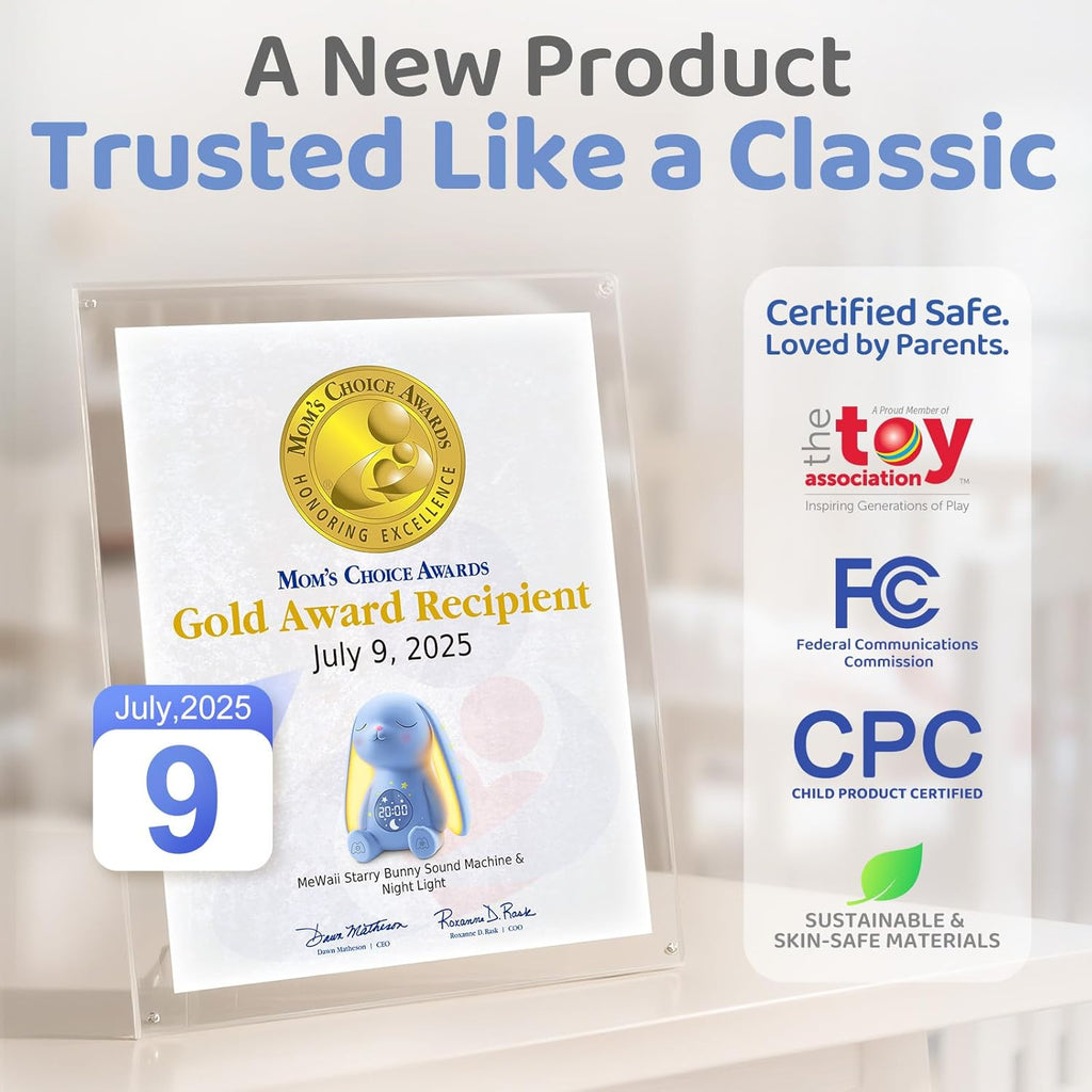 2025 Mom's Choice Awards | White Noise Sound Machine Baby with Night Light, Cry Detection,100 Soothing Sounds, App Control, 150% Battery Life, 50% Faster Sleep, Newborn Essentials