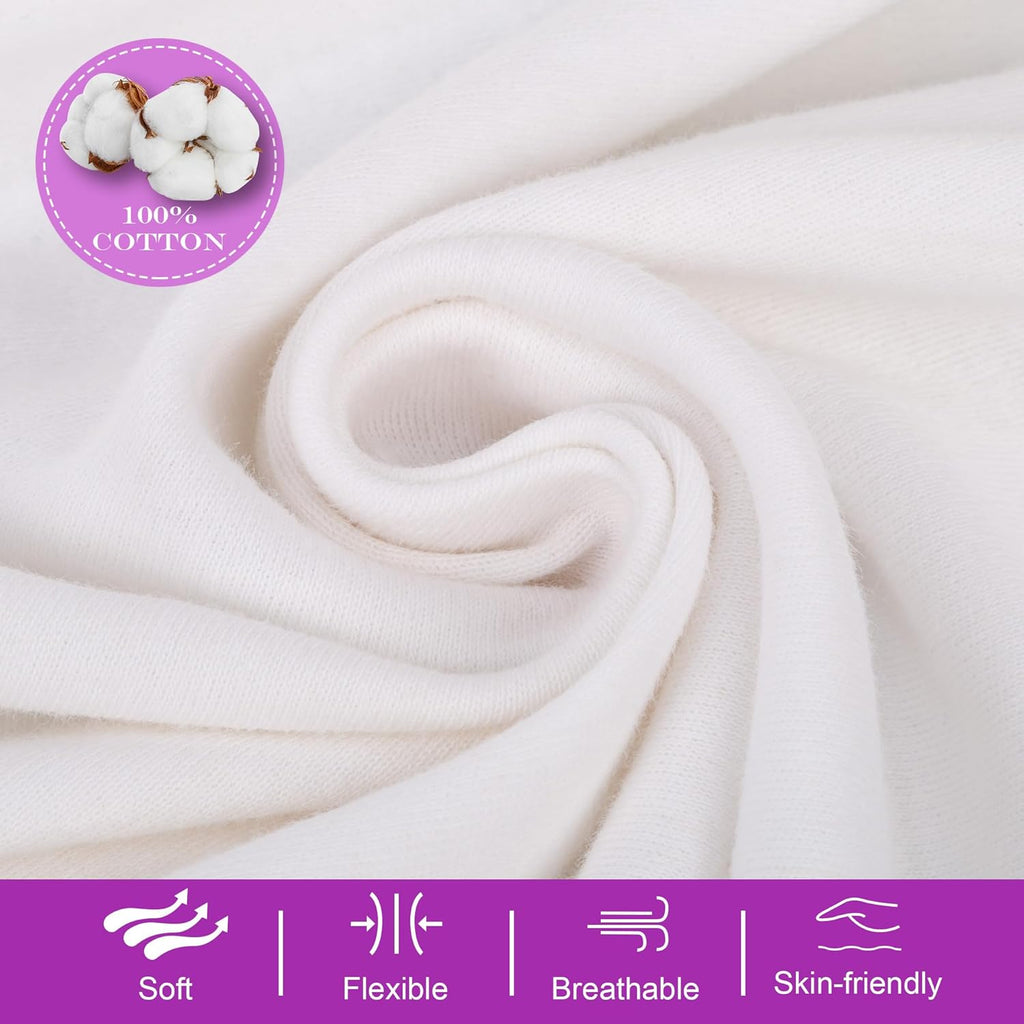 BIG ELEPHANT 10 Pack Toddler Girls' Underwear Boxer Briefs，100% Cotton Super Soft Breathable Panties (3T-10Y)