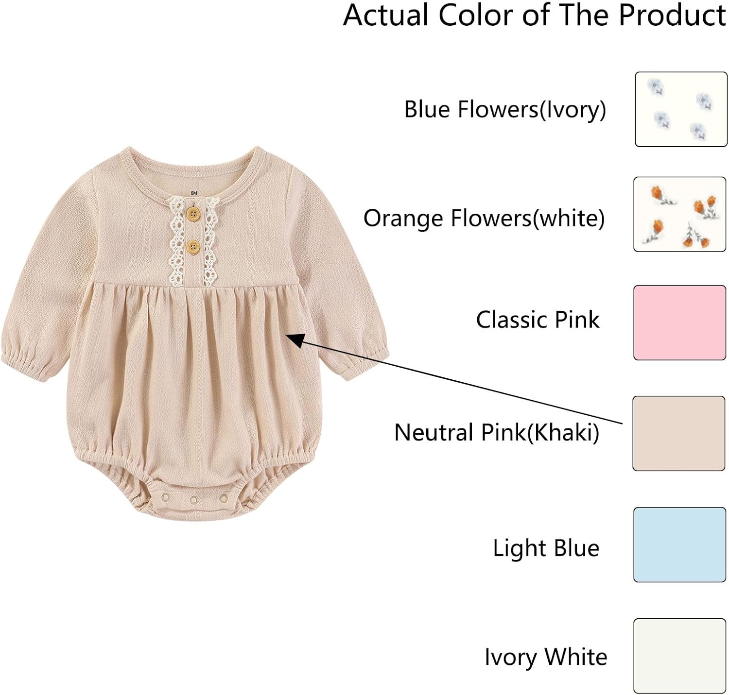 Baby Girl Clothes Cotton Bubble Romper Floral Bodysuits Infant Outfit Set