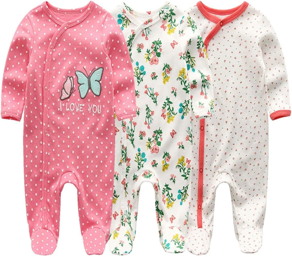 Newborn Layette Gift Set 27-Piece Baby Girl Clothes Bodysuits, Pants Essentials and Accessories 0-12Months