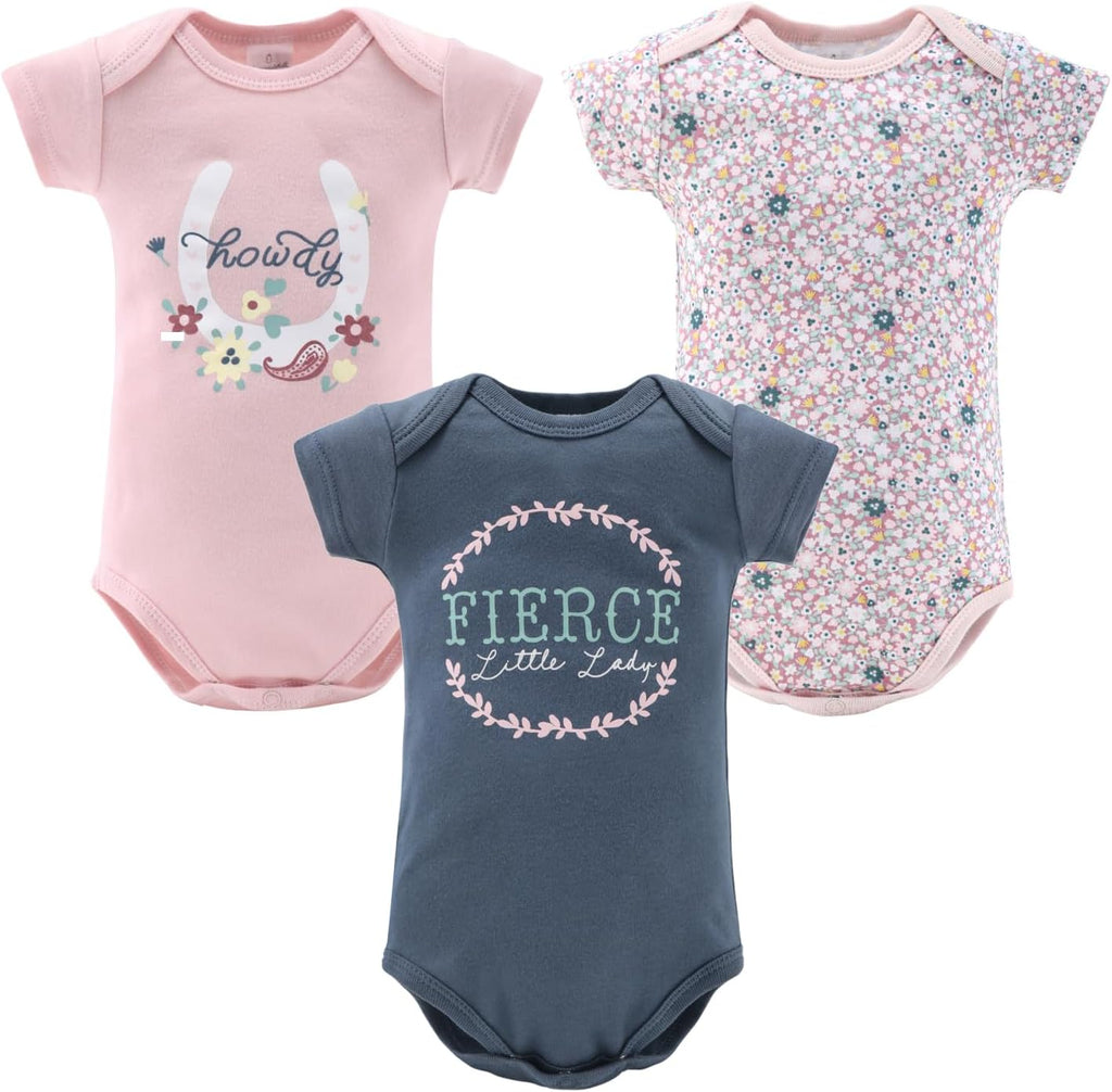 The Peanutshell Baby Layette Gift Set for Girls - 16 Piece New Born Girl Gift Set, Baby Clothes, 0-9 Months - Prairie Floral