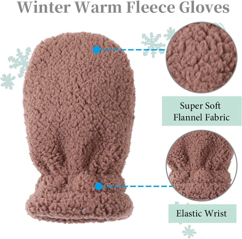 Zsedrut Baby Boys Winter Glove Warm Toddler Infant Girls Mittens Fleece Lined Gloves 1-7 Years