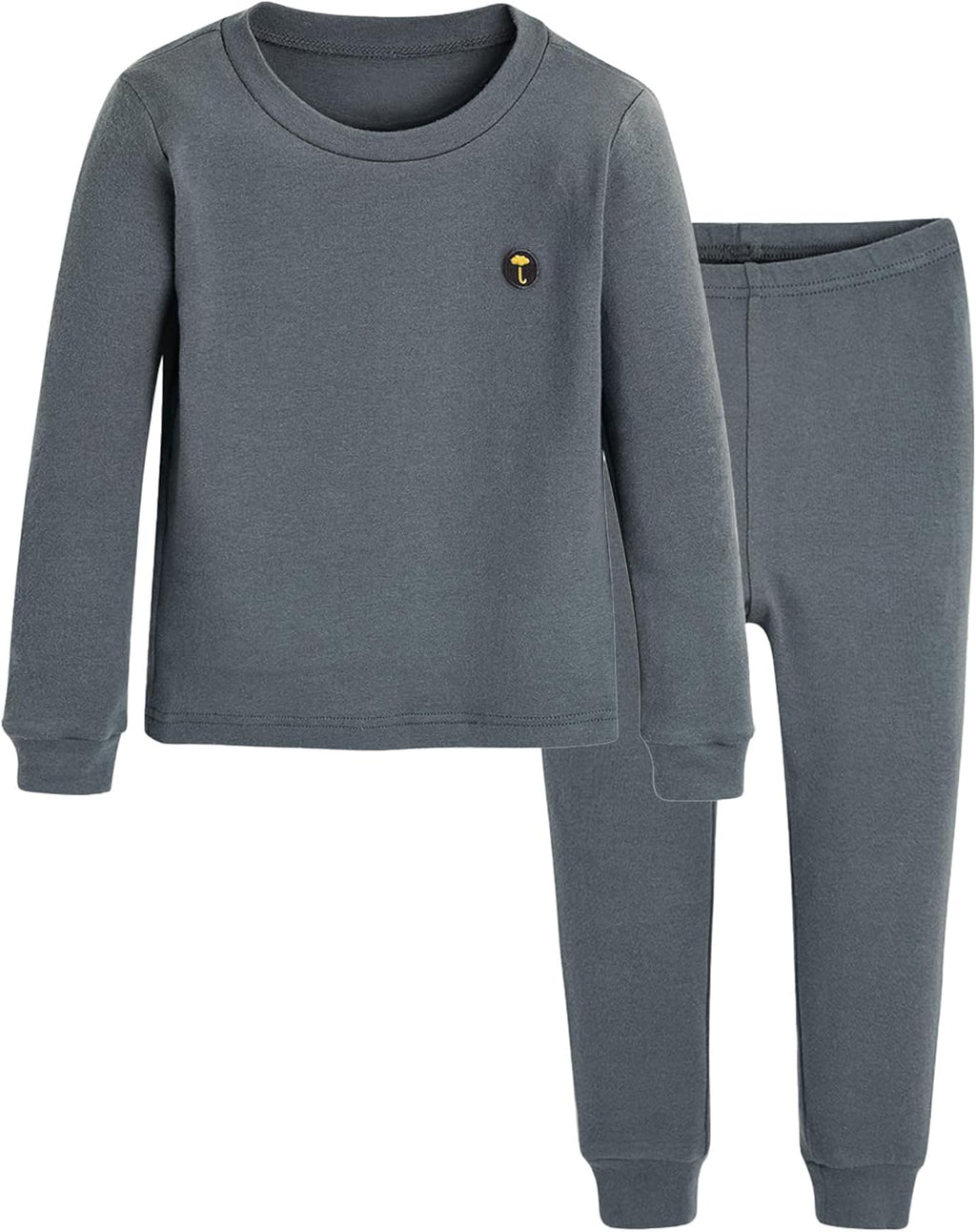 moimoln 6M-8Y Modal Cotton Solid Soft Breathable Baby Toddler Boys Girls Snug fit Pjs Long Sleeve Pajamas Set Sleepwear Daily