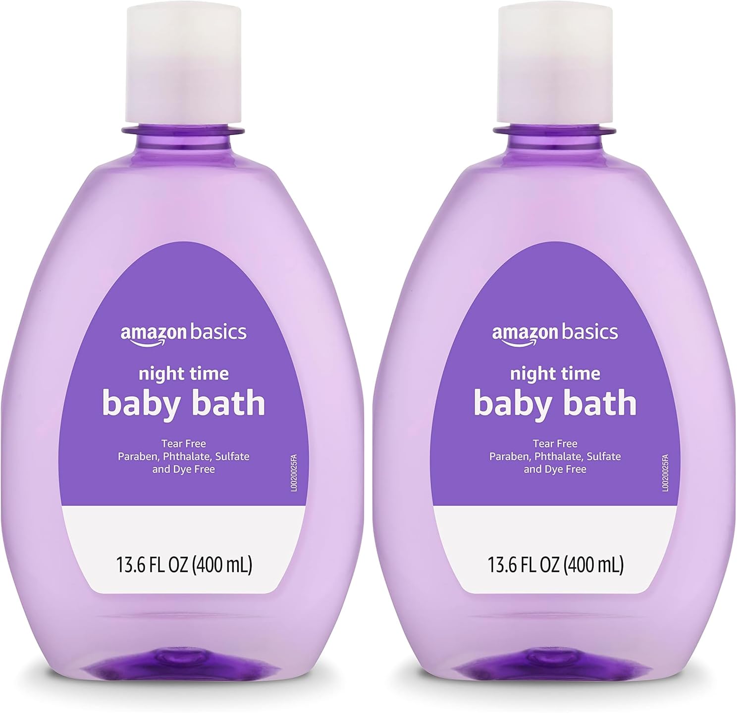 Amazon Basics Night-Time Baby Bath, Lightly scented, 13.6 Fl Oz (Pack of 2) (Previously Solimo)