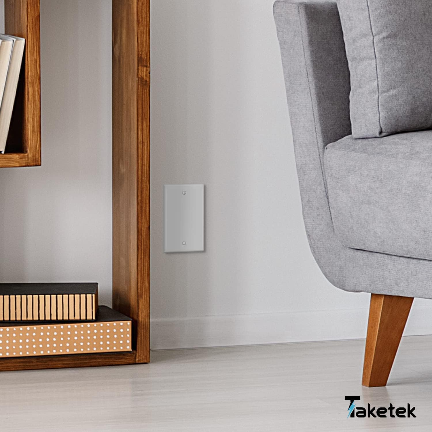 Blank Device Wall Plate, No Outlet Covers, Solid Electrical Cover Single Gang Face plate, Full Plate Cover, White, 20Pack, (YX-WP01-20PACK)