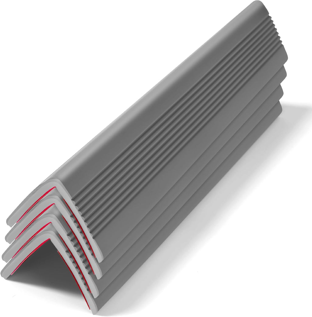 Wall Corner Protectors 4 Pack,1.57x1.57x23.62x0.12 inch PVC Double Side Proof Corner Guards for Sharp Edges, Self-Adhesive Corner Protectors for Home, Kindergarten,Thickness-3mm(0.12 in)