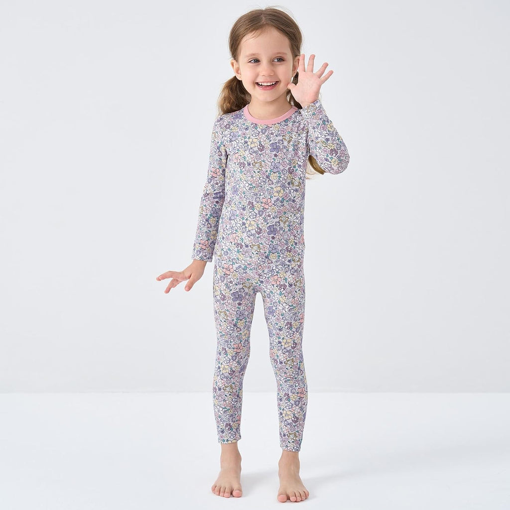 pureborn Baby Toddler Kids Viscose from Bamboo Pajamas Set Pjs 2pcs 18M-8Y