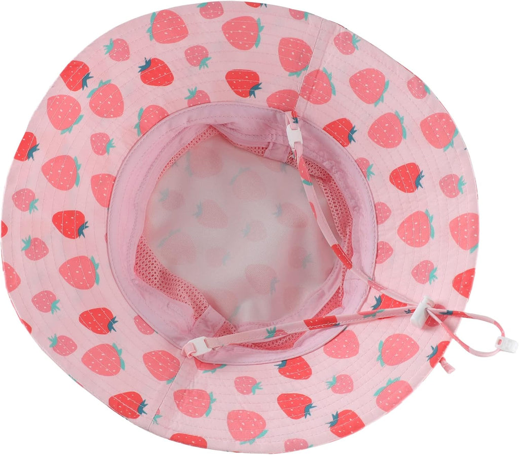 Home Prefer UPF50+ Wide Brim Sun Hat Boys Girls Sun Protection Hat Zoo Beach Swim Safari Bucket Hat for Baby Toddler Kid