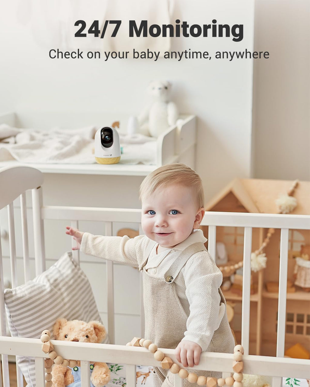 MUBVIEW 5G WiFi Indoor Security Camera No Subscription, Pet Camera with Phone App, Baby Monitor WiFi Smartphone, 2K Night Vision Pan-Tilt Dog Cam, Auto Tracking, 2-Way Audio, SD or Cloud Storage