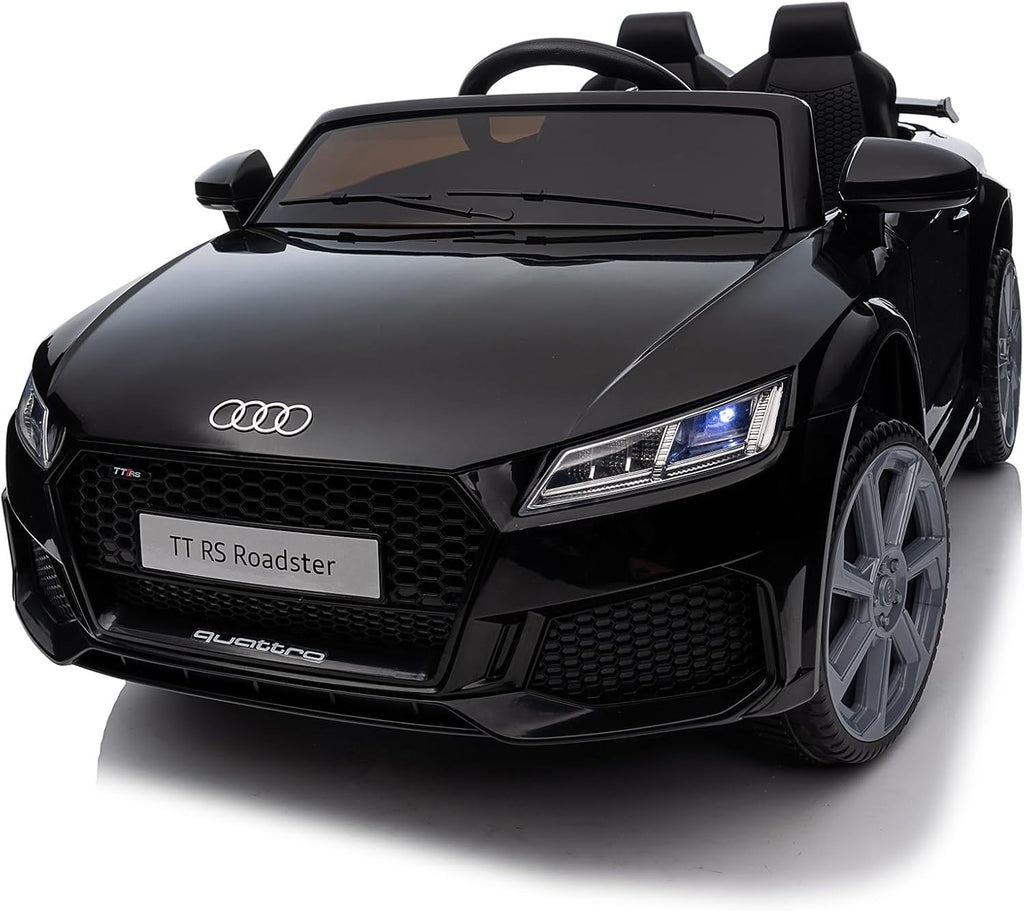 Electric Ride on Car for Kids, Licensed Audi 12V 7Ah Kids Ride-on Toy for Toddlers 3-5 Year Old with Remote, Bluetooth - Black