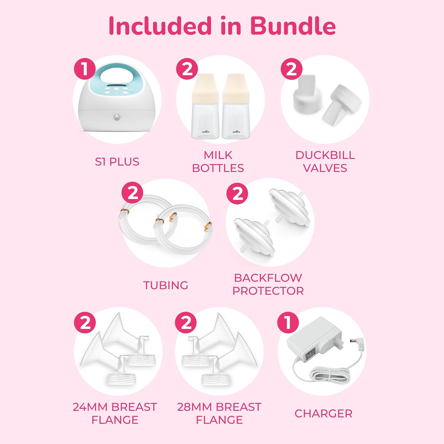 Spectra - S1 Plus Electric Breast Milk Pump for Baby Feeding - Convenient Breast Feeding Support