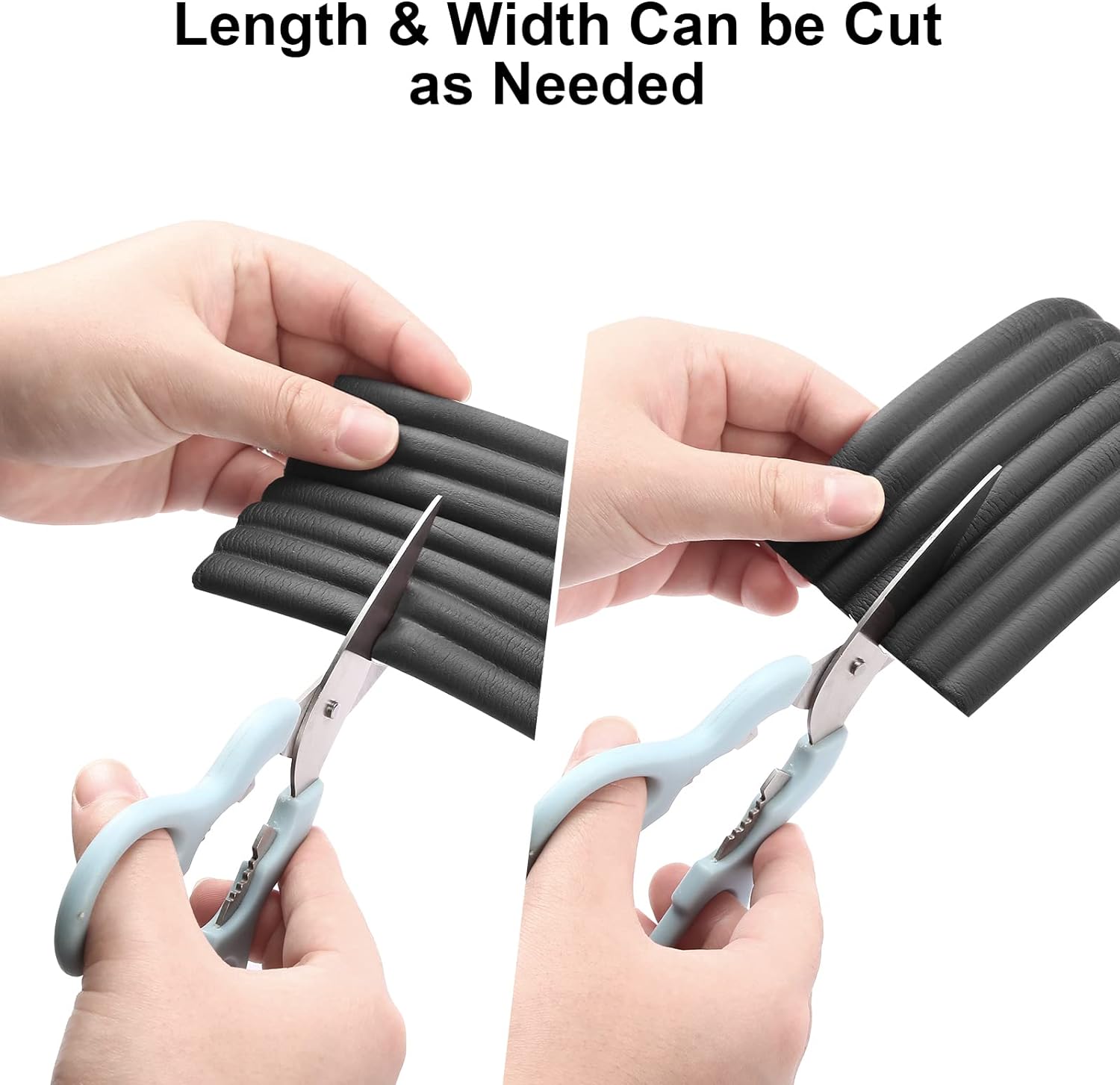 Upgrade Baby Proofing Edge Guards 6.6 ft Protector with 3M Adhesive Double Sided Tape,Extra-Wide Soft NBR Rubber Foam Padding,Furniture Safety Corner Edge Bumper Guard-Black