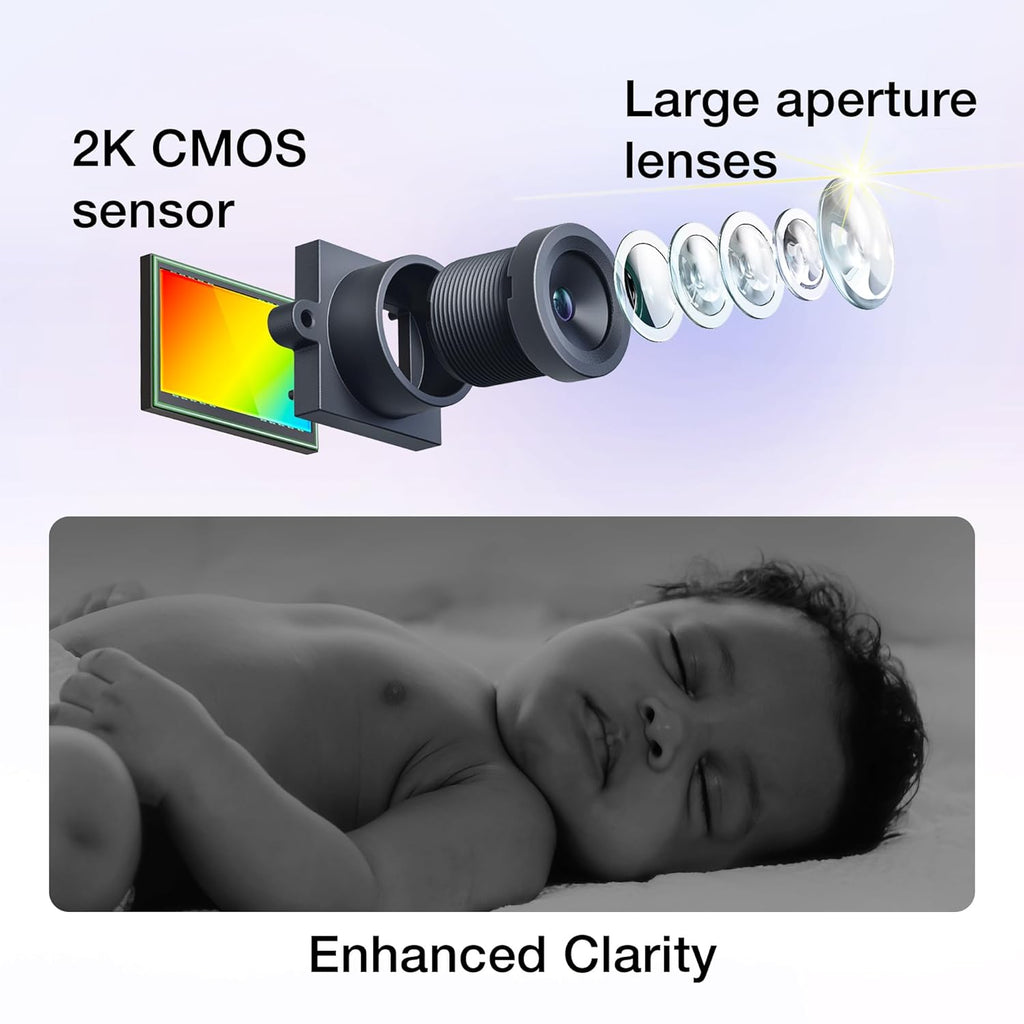 VTech 2-Cameras Smart WiFi Baby Monitor with 1080p FHD Video, Free App with Motion Video, Sound/Motion Detection and Notifications, 7" IPS Display with Split-Screen, Pan-Tilt-Zoom: Smart HQ Max Twin