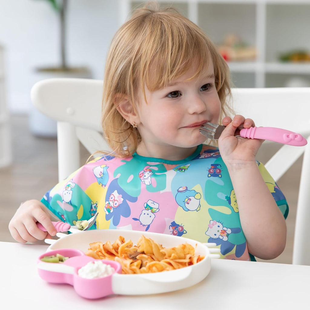 Bumkins Bibs - Toddler Bibs, Waterproof, Large for 1-3 Years, Short Sleeve