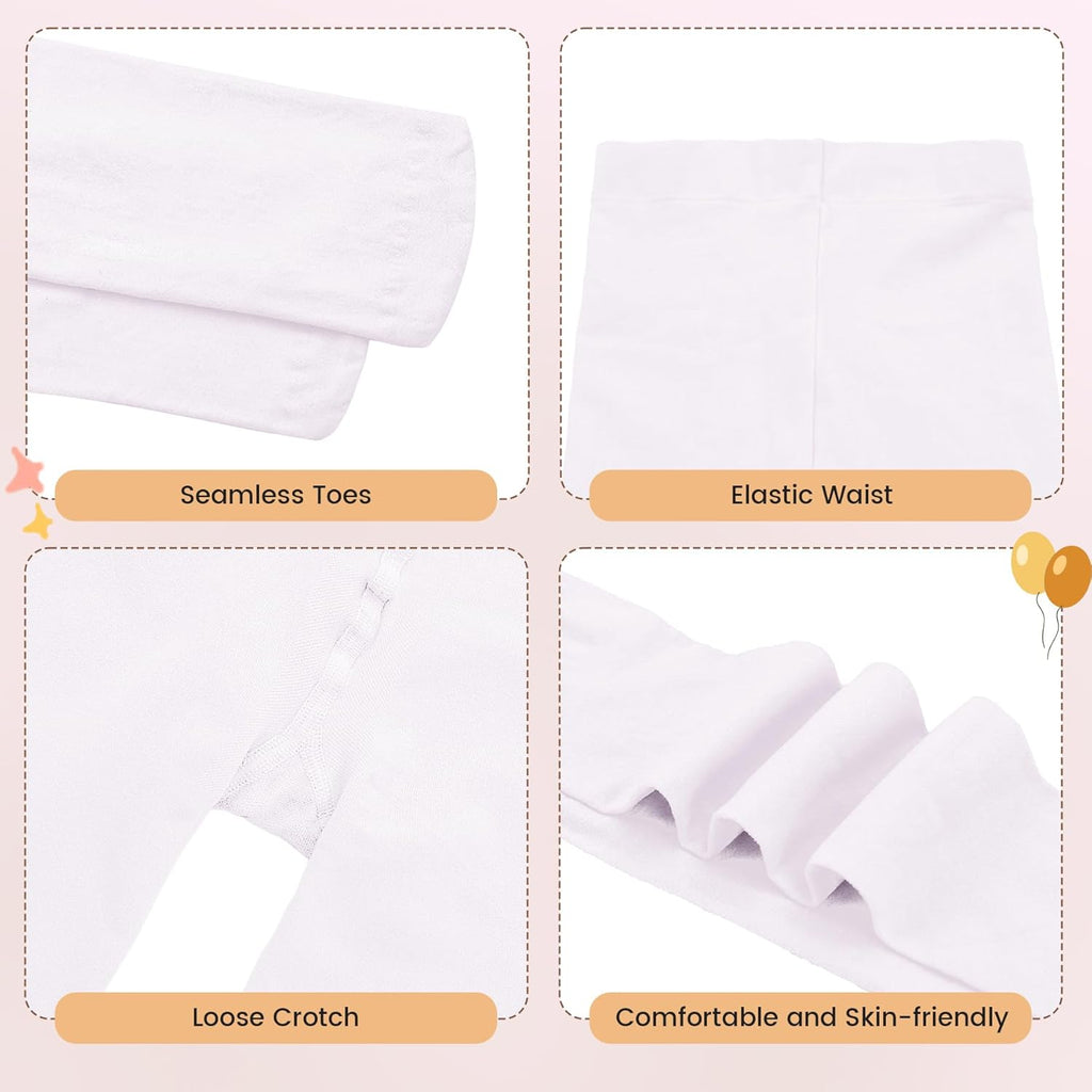 Girls Ballet Dance Tights for Toddler Baby Soft Athletic Leggings Infant Elastic Dance Tights for Girls