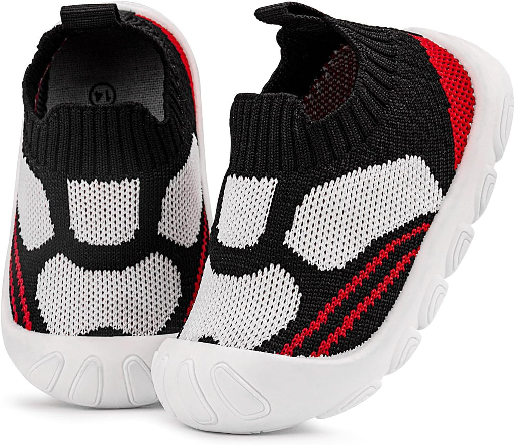 Charrost Toddler Baby Girl Boy First Walking Shoes Checkered Sneakers Sizes 3/4/5/6/7/8T. Soft, Cute,Flexible for First Walkers. Non-Slip, Slip On, Wide Toe Box Indoors Outdoors