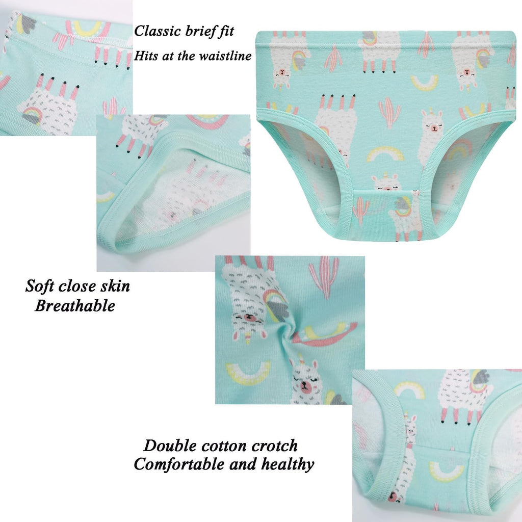 Hahan Girls Soft Panties Toddler Girls Cotton Underwear Kids Briefs