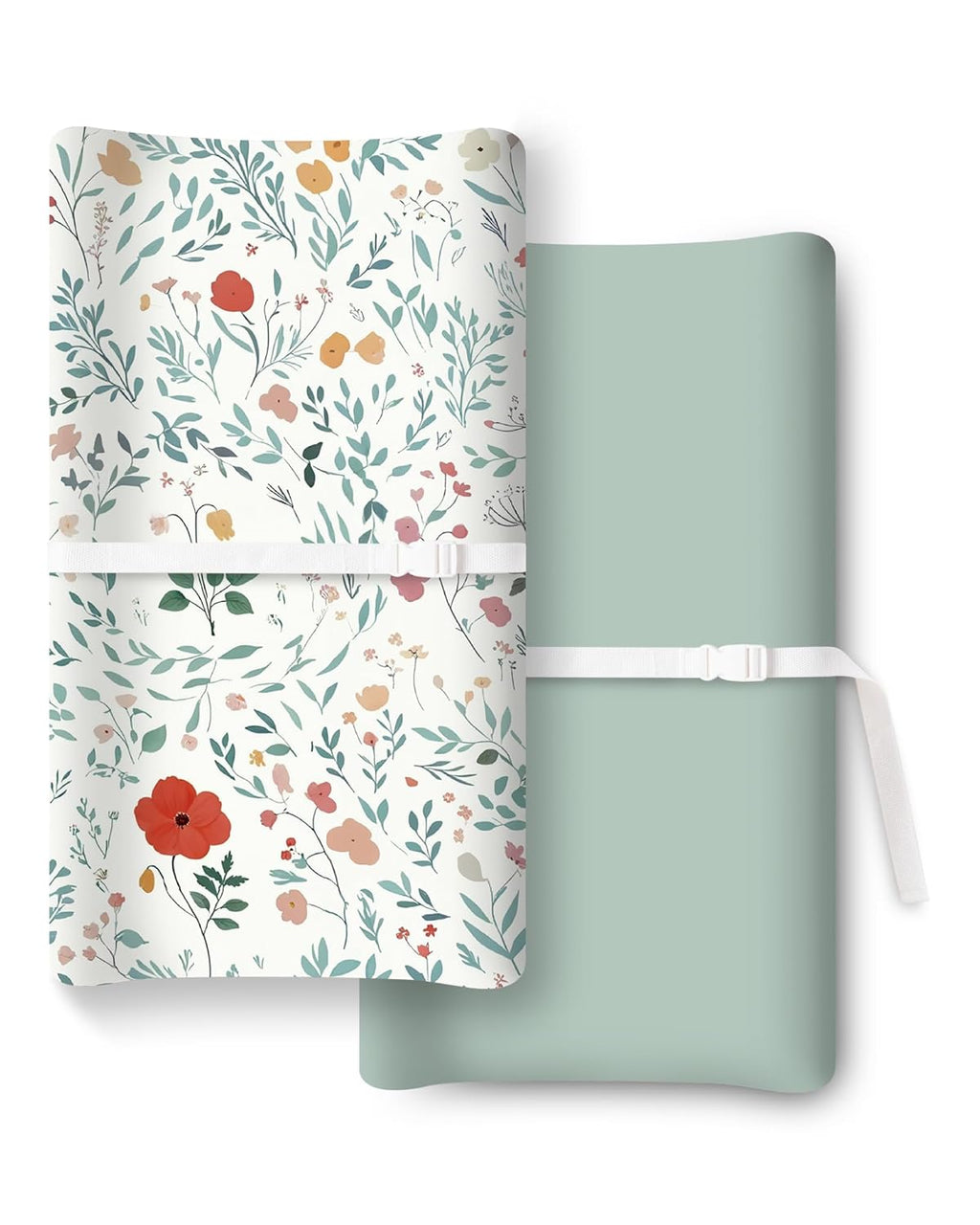 Extra Stretchy Changing Pad Cover, Ultra Soft Premium Jersey Knit Changing Pad Sheets, Unisex for Boys Girls, Fits All Standard Changing Tables/Dresser Tops - 2 Pack