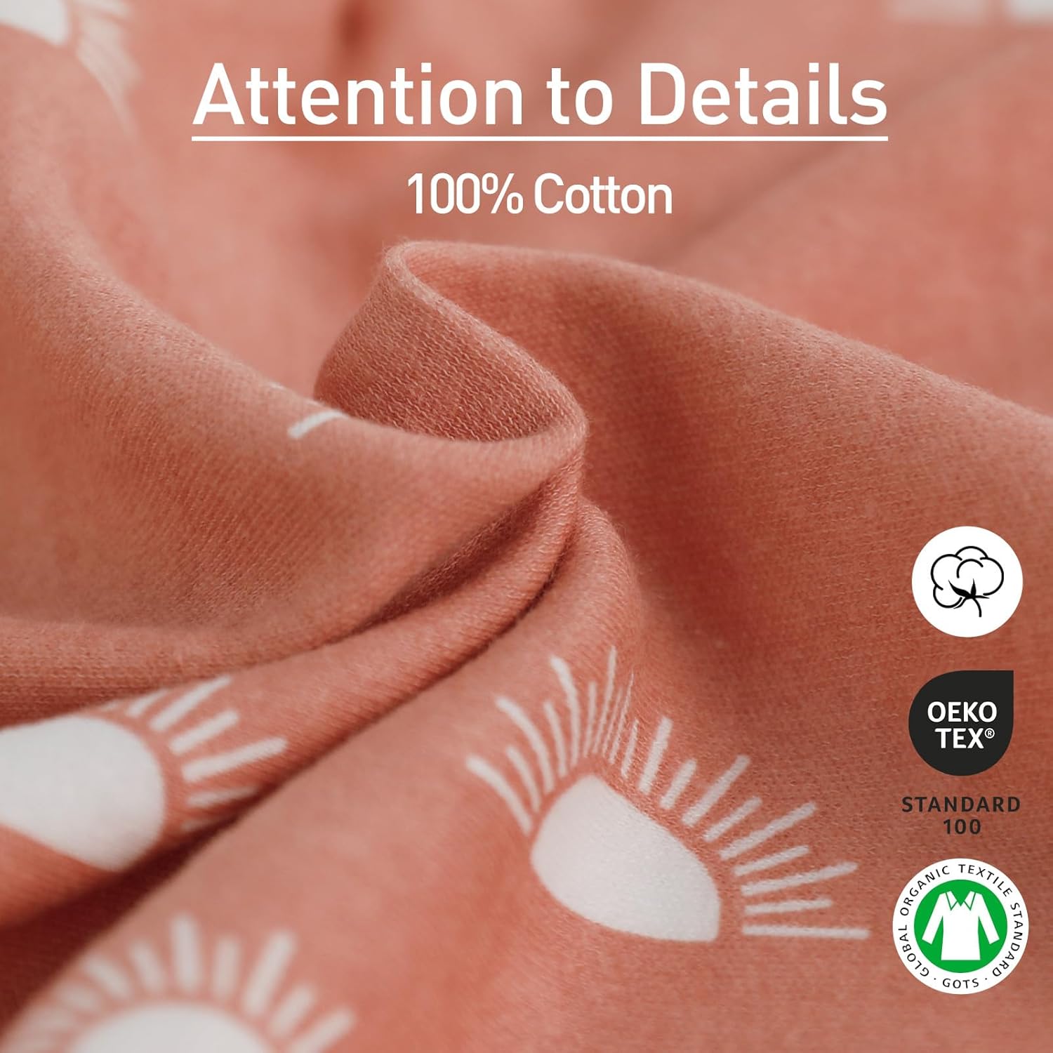 GLLQUEN BABY 3-Pack Baby Swaddle Sleep Sacks with Zipper for Newborn - Baby Swaddles 0-3 Months, Infant Swaddling Sack, Rainbow & Sun, Swaddles Blanket Wrap (Small/Medium)