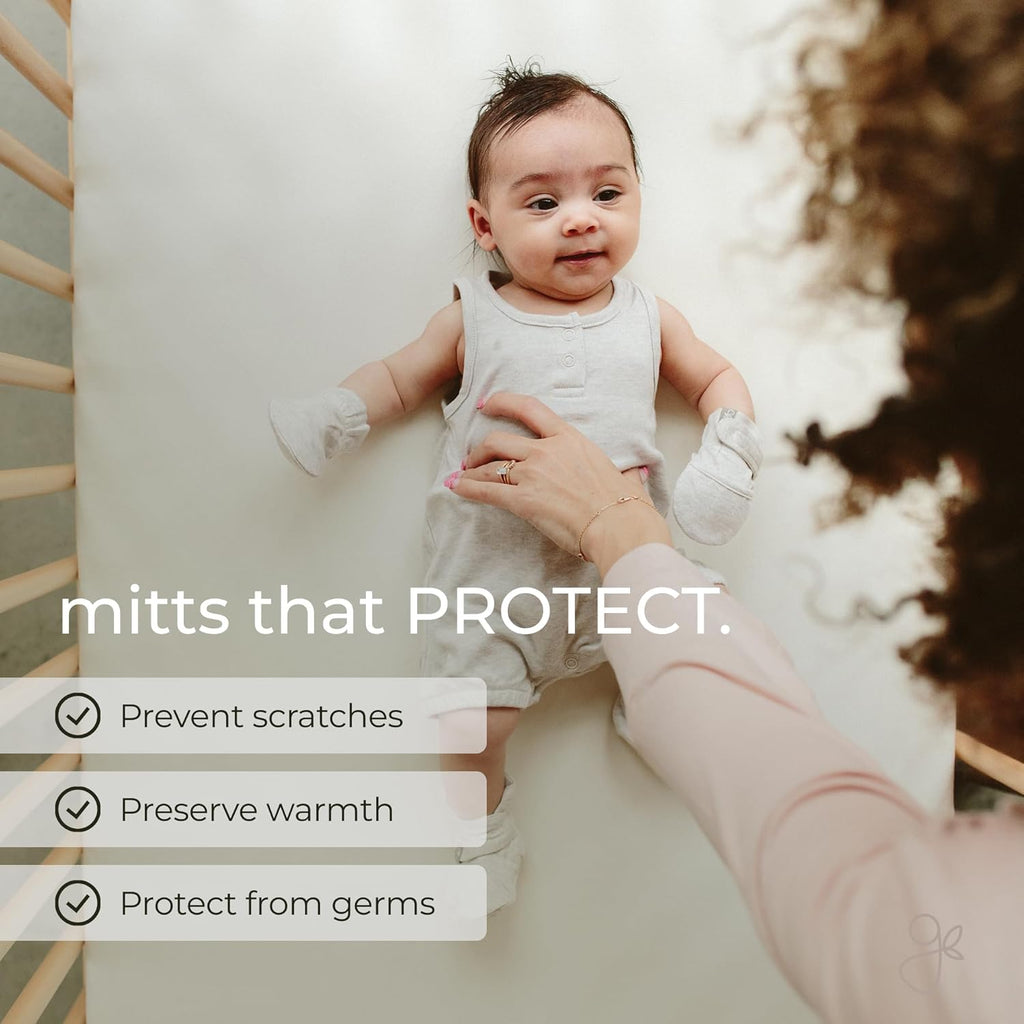 goumikids Viscose Made from Bamboo Cotton Anti-Scratch Soft Stay-On Mitts