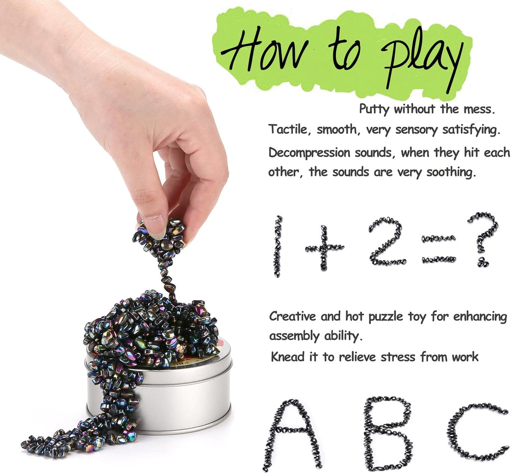 550PCS Colourful Ferrite Crags Desk Toys for Office, Like Putty, Satisfying Fidget Toys for Adults (550 PCS)