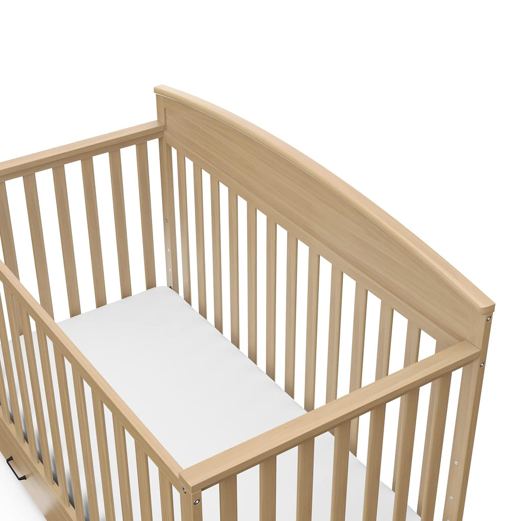 Graco Benton 5-In-1 Convertible Crib With Drawer (Driftwood) - Converts From Baby Crib To Toddler Bed, Daybed And Full-Size Bed, Fits Standard Full-Size Crib Mattress, Adjustable Mattress Support Base