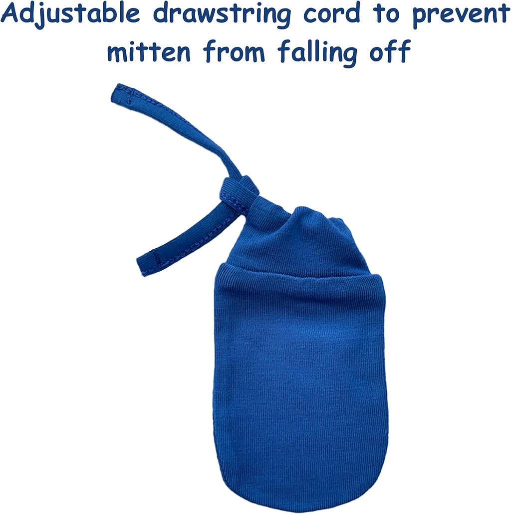 Bamboo Baby Mittens for Eczema, 6-12 Months, Baby Gloves for Dry Skin, Overnight Moisturizing Gloves, 3 Pairs