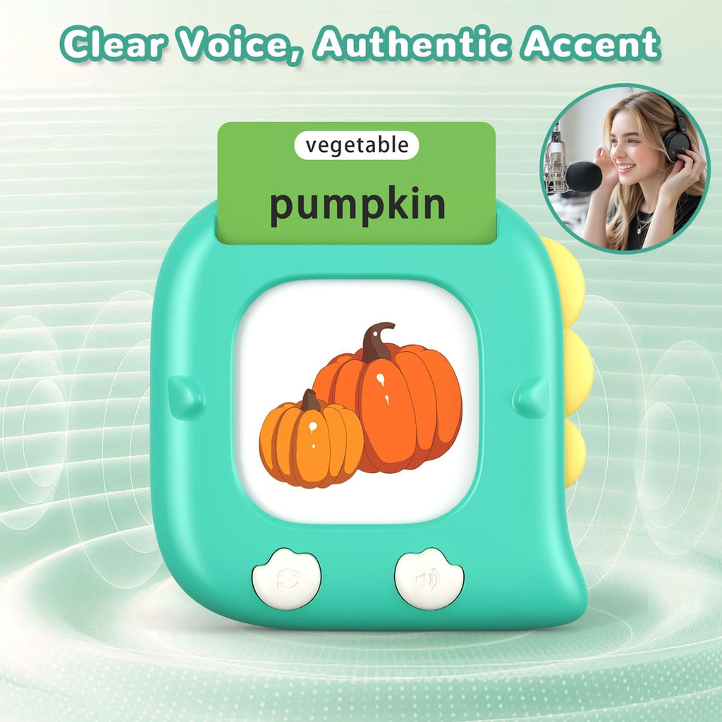 Kidzdo Talking Flashcards for Toddlers, 560 English Sight Words Educational Toy, Pocket Speech Therapy Toys, Autism Sensory Toys for Kids 1-6, Birthday Xmas Gift for Boys