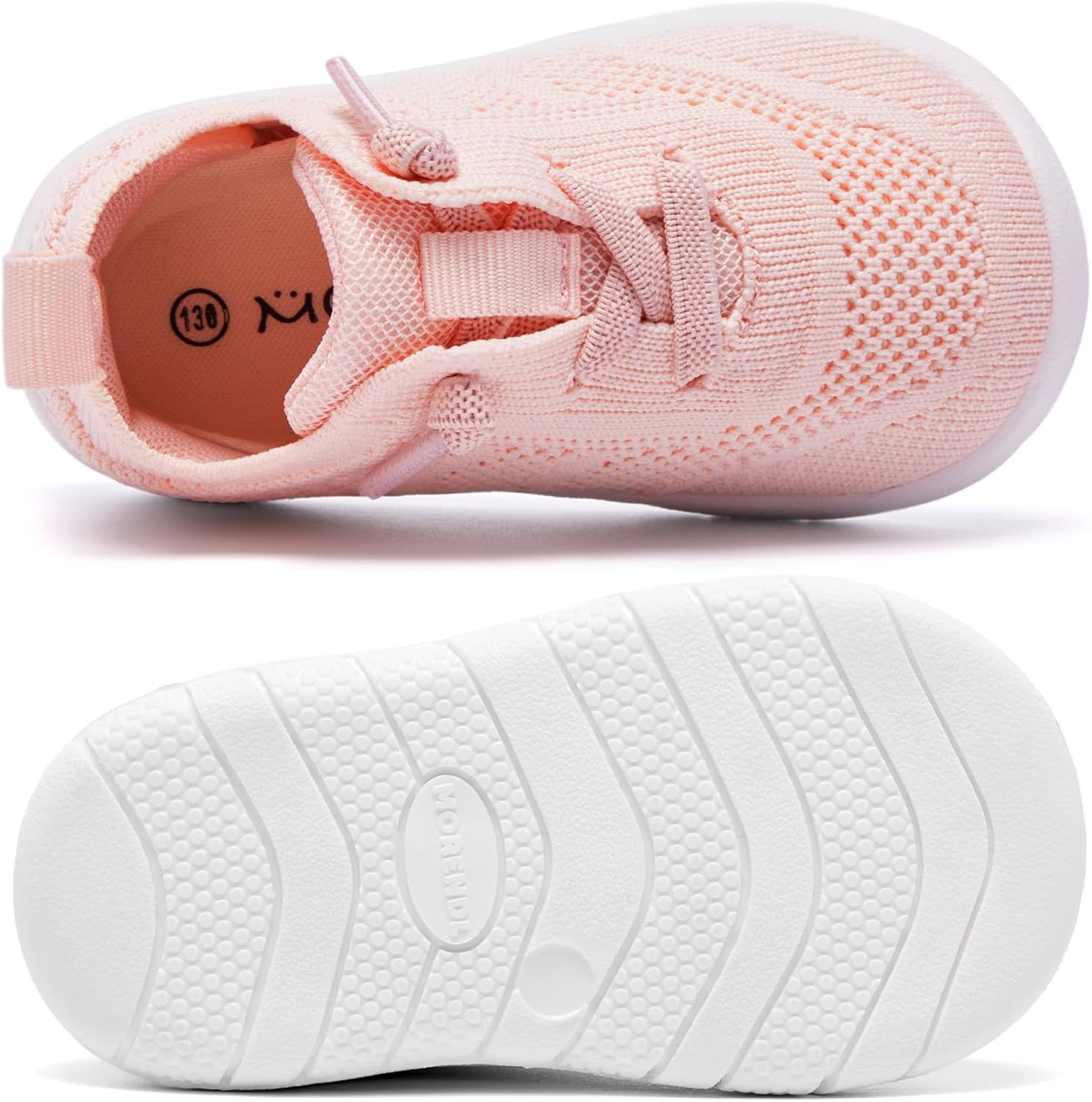 MORENDL Toddler Shoes Baby Walking Sock Shoes Infant Sneakers 0-4 Years Boy Girl Barefoot Tennis Shoe Non-Slip Brethable