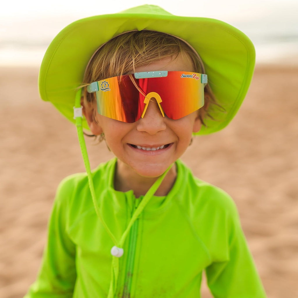 SwimZip Wide Brim Sun Hat | UPF 50+ Protection for Baby, Toddler, and Kids