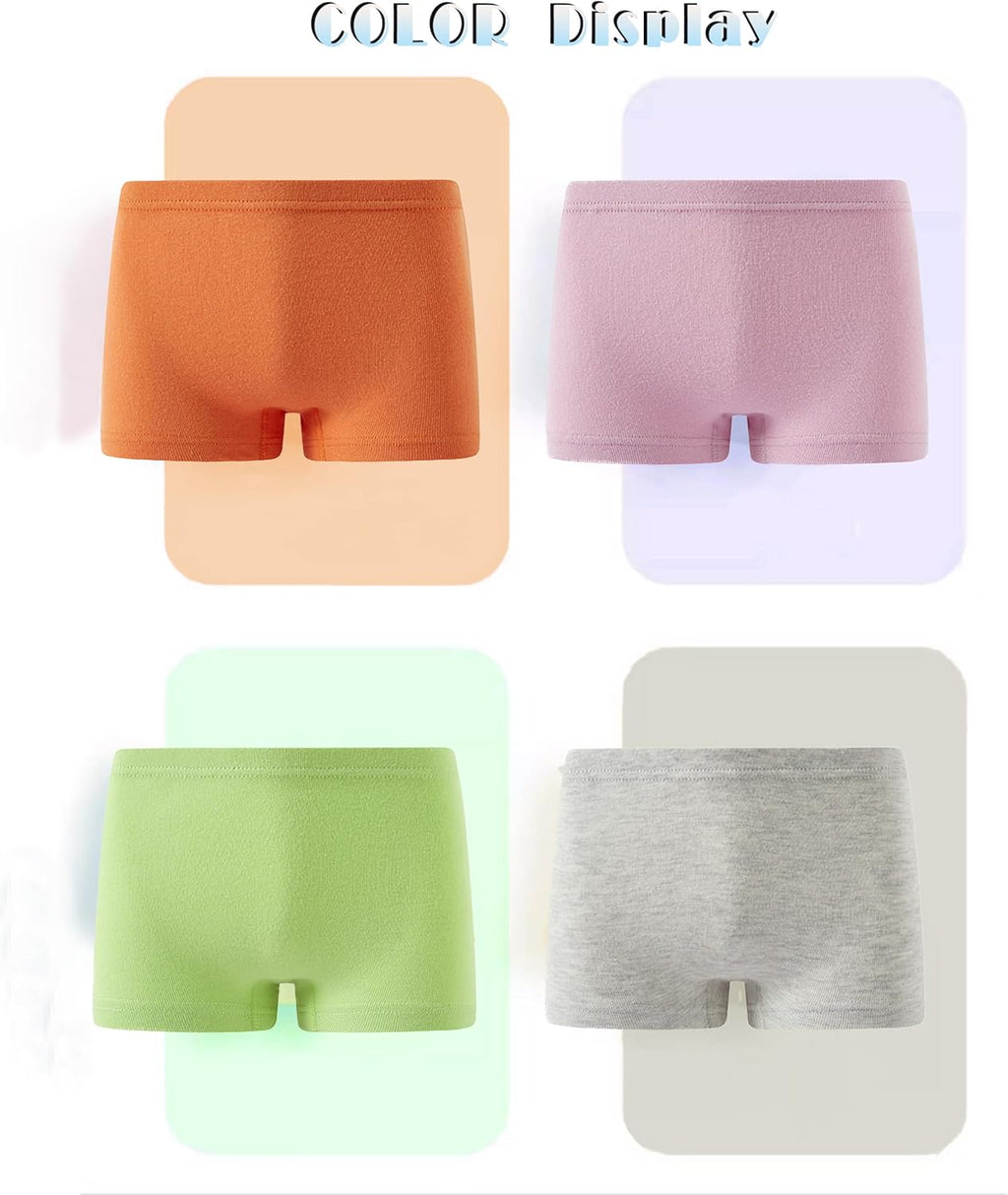 Sladatona Soft Girls Boyshort Panties Cotton Briefs Kids Underwear