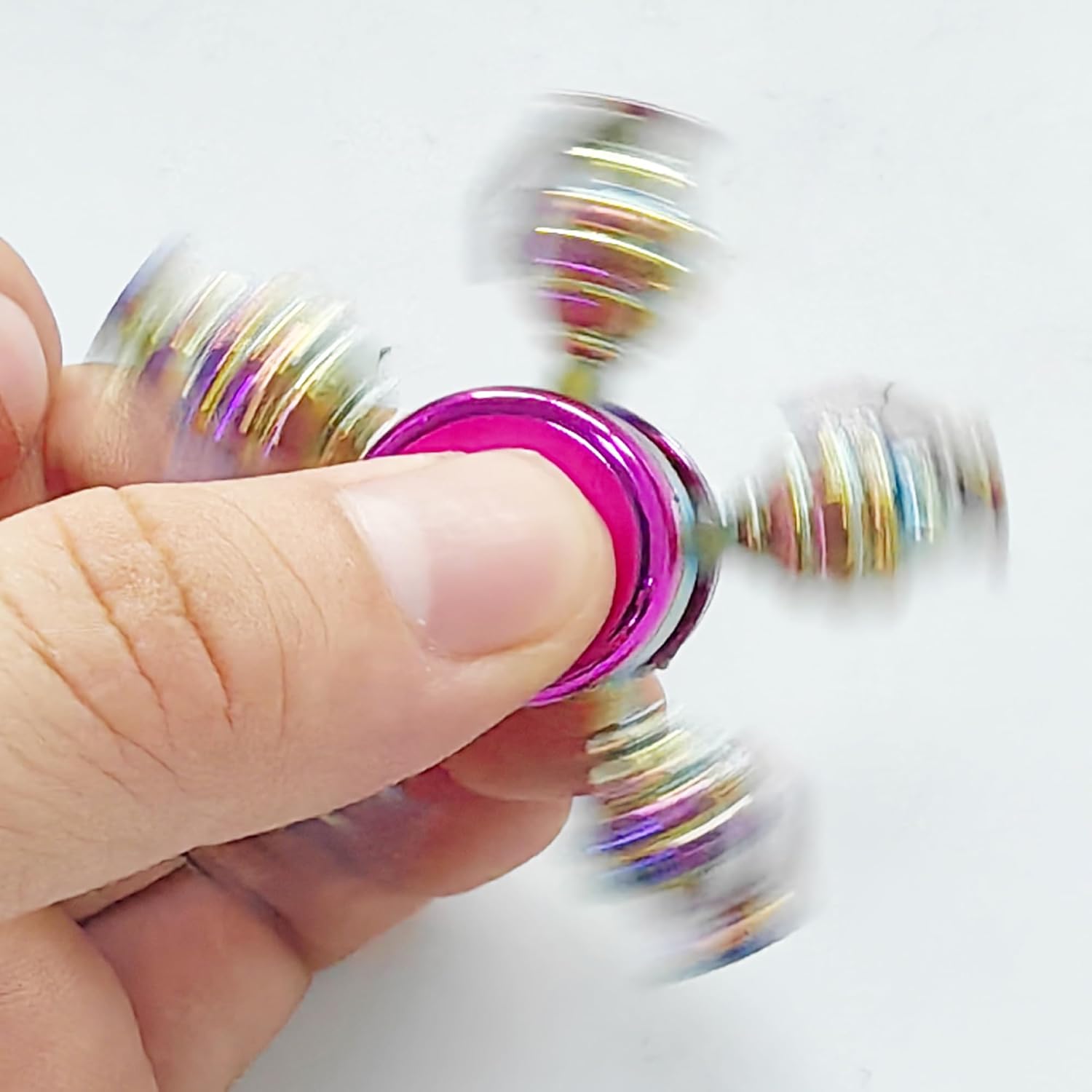 Fidget Spinners Set, Metal Desk Toys for Kids Adults Boys Girls, Hand Spinner Sensory Toys for Party Favors, Stocking Stuffers (3 Pack) (Style-1)