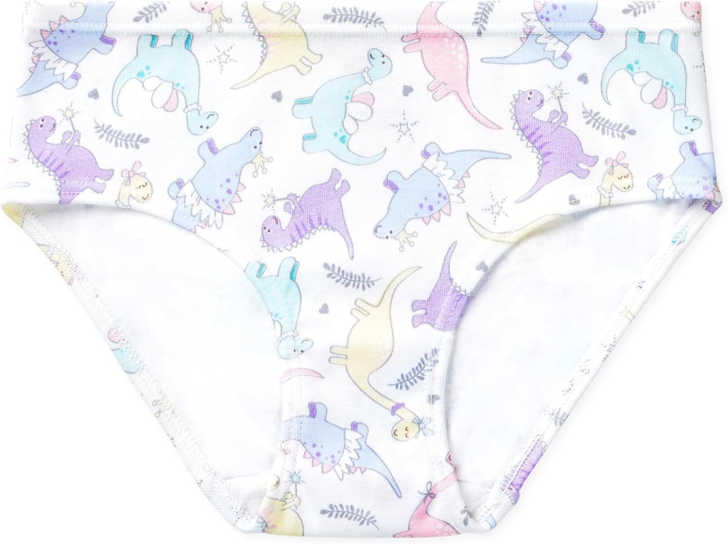 Lucky & Me Girls 100% Organic Cotton Underwear Briefs, Gracie 7 Pack